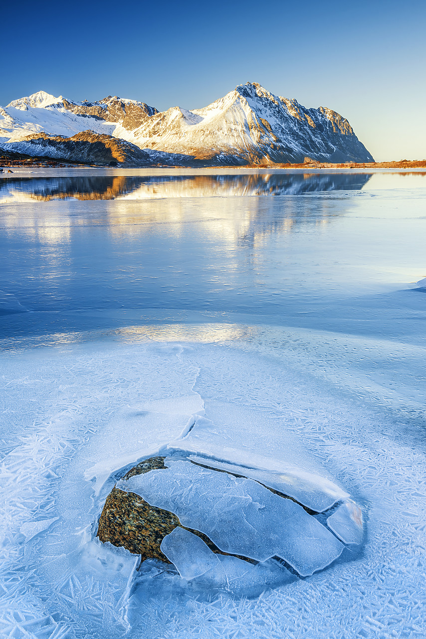 #170093-1 - ??? Fjord Reflections, Lofoten Islands, Norway