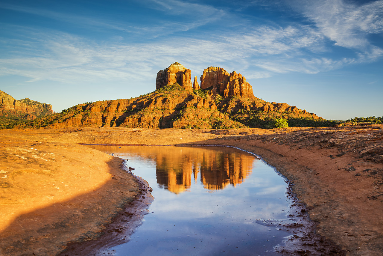 #170112-1 - Cathedral Rock Reflection, Sedona, Arizona, USA