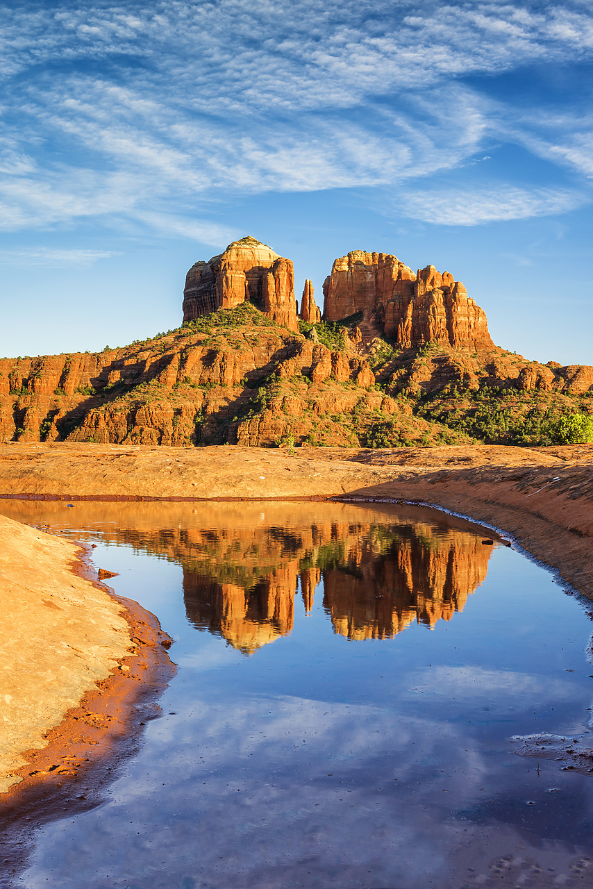 #170112-2 - Cathedral Rock Reflection, Sedona, Arizona, USA