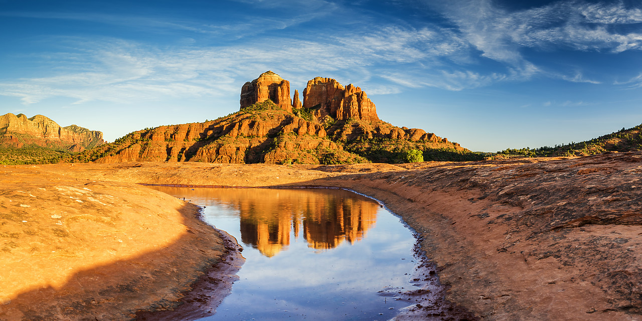 #170112-3 - Cathedral Rock Reflection, Sedona, Arizona, USA