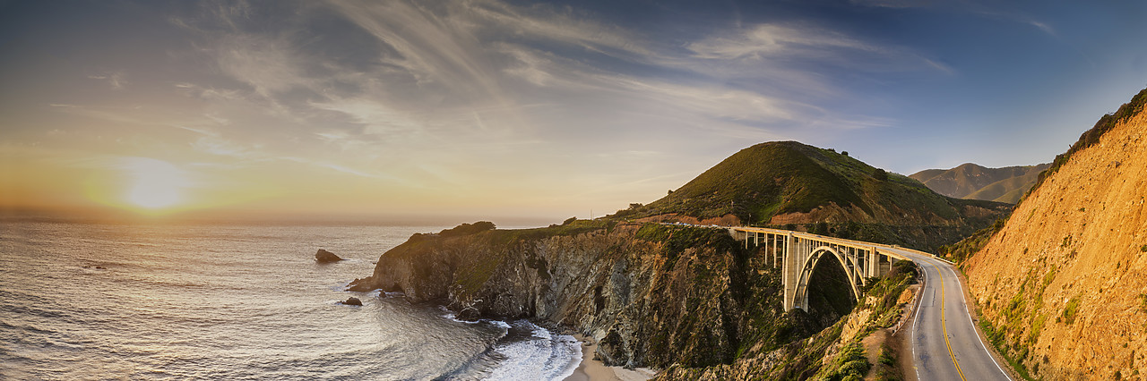 #170143-1 - Bixby Bridge at Sunset, Big Sur Coast, California, USA