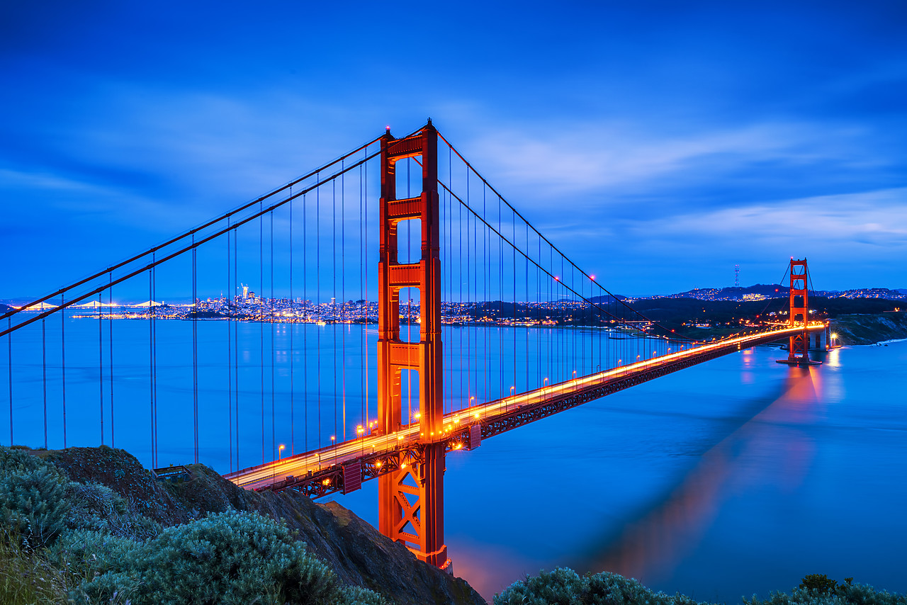 #170145-1 - Golden Gate Bridge at  Twilight, San Francisco, California, USA