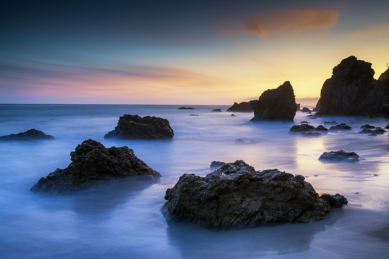 #170162-1 - Sunset at El Matador Beach, California, USA
