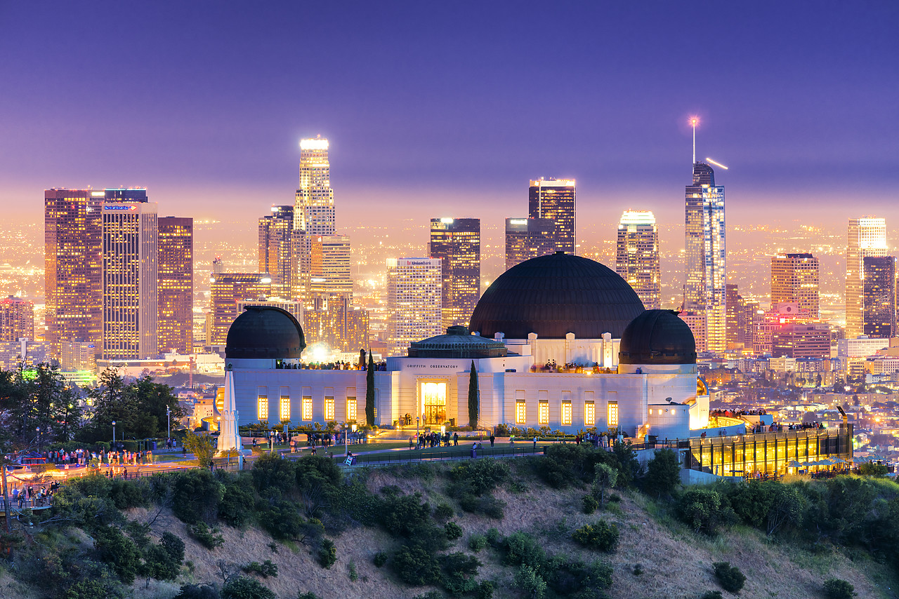 #170228-1 - Griffith Observatory & Los Angeles Skyline at Night, California, USA