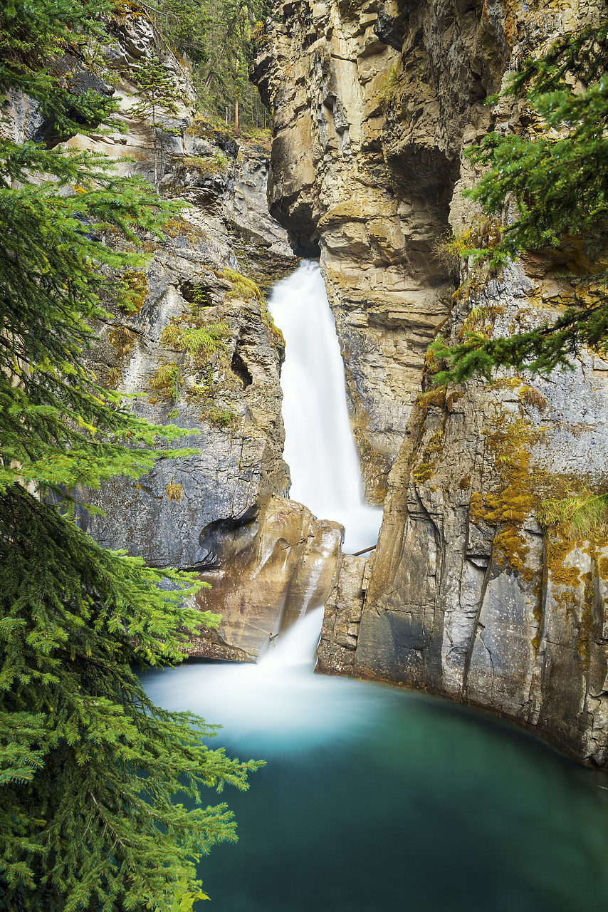 #170323-1 - Johnston Canyon Waterfall, Banff National Park, Alberta, Canada