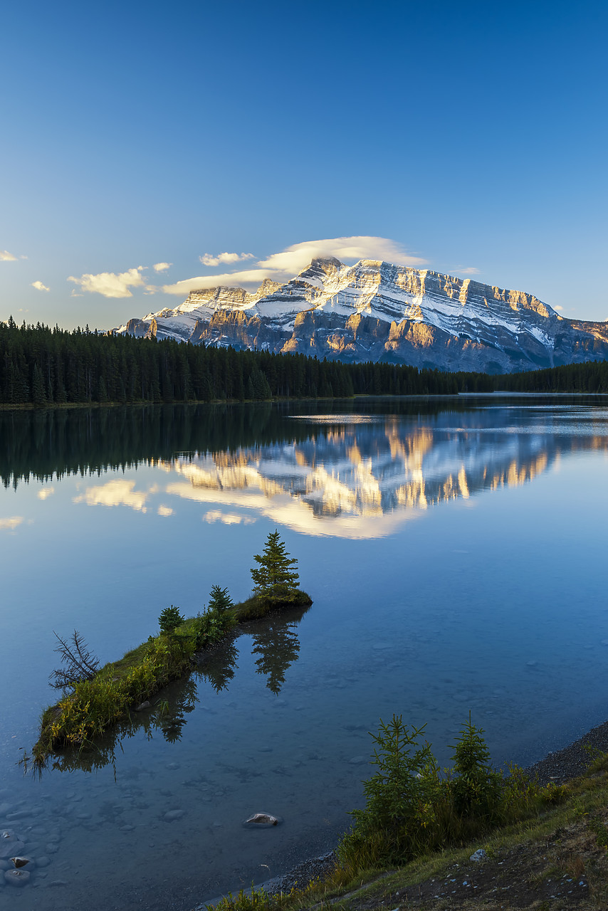 #170332-2 - Mt. Rundle Reflecting in Two Jacks Lake, Banff National Park, Alberta, Canada