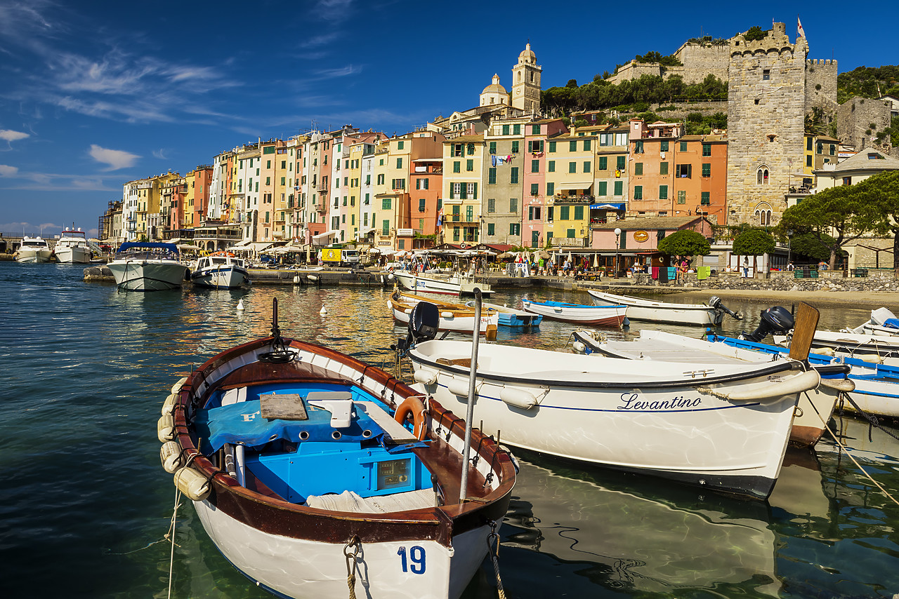 #170400-1 - Fishing Boats in Harbour, Portovenere, Cinque Terre, Liguria, Italy