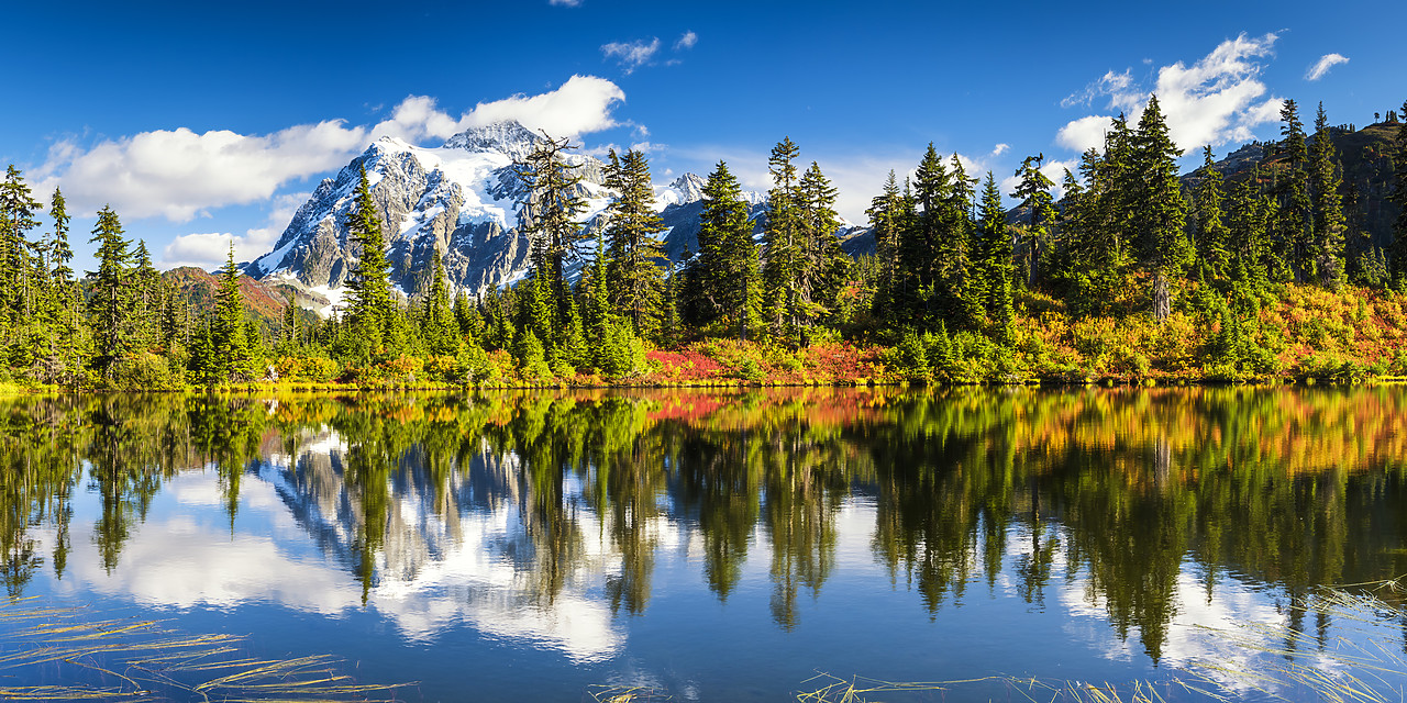 #170466-2 - Mount Shuksan Reflecting in Highwood Lake, Mt. Baker-Snoqualmie National Forest, Washington, USA
