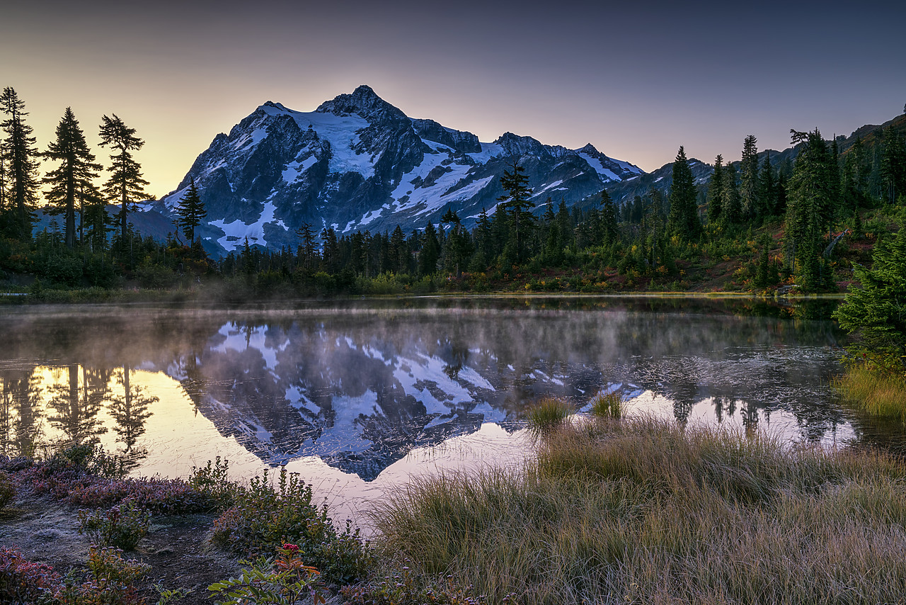 #170470-1 - Mount Shuksan Reflecting in Picture Lake, Mt. Baker-Snoqualmie National Forest, Washington, USA
