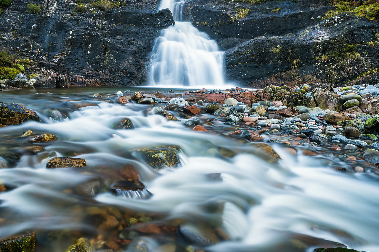 #170692-2 - Waterfall in Pass of Glen Coe, Highland Region, Scotland