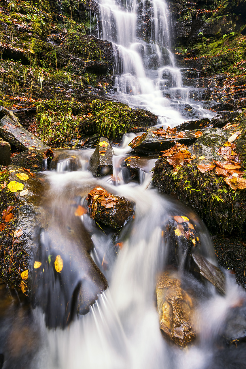 #170703-1 - Waterfall in Birks of Aberfeldy in Autumn, Perthshire, Scotland
