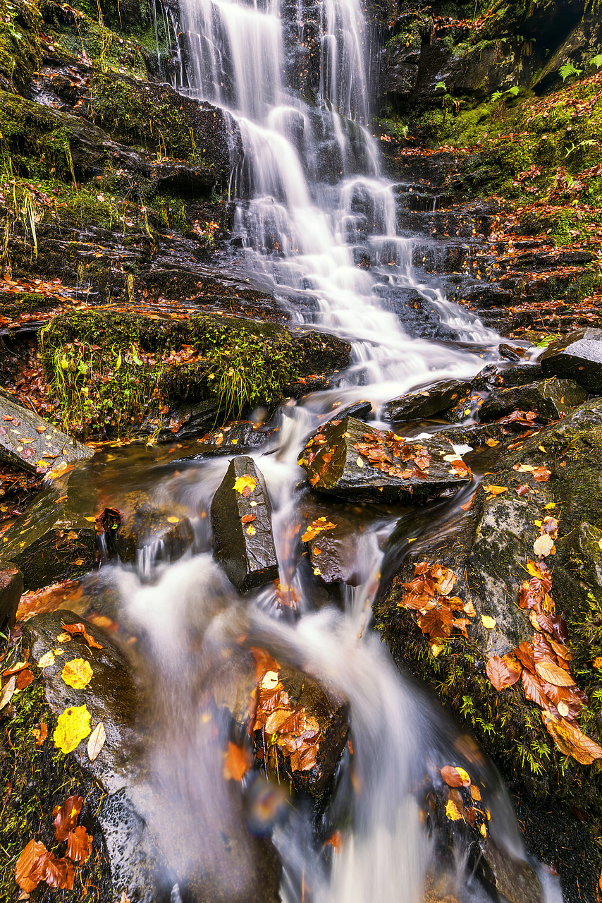 #170704-1 - Waterfall in Birks of Aberfeldy in Autumn, Perthshire, Scotland