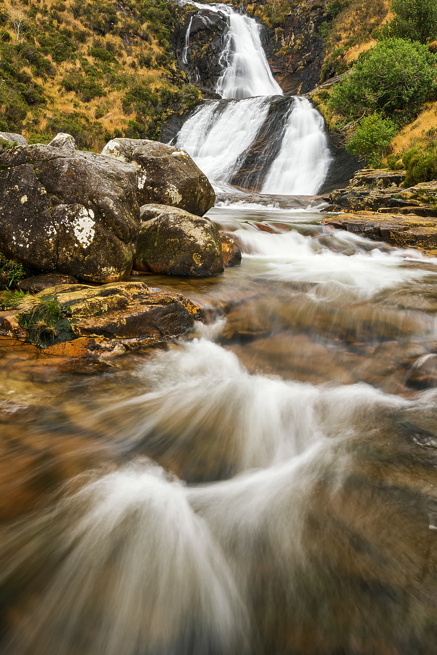 #170736-1 - Waterfall in Autumn, Isle of Skye, Highland Region, Scotland
