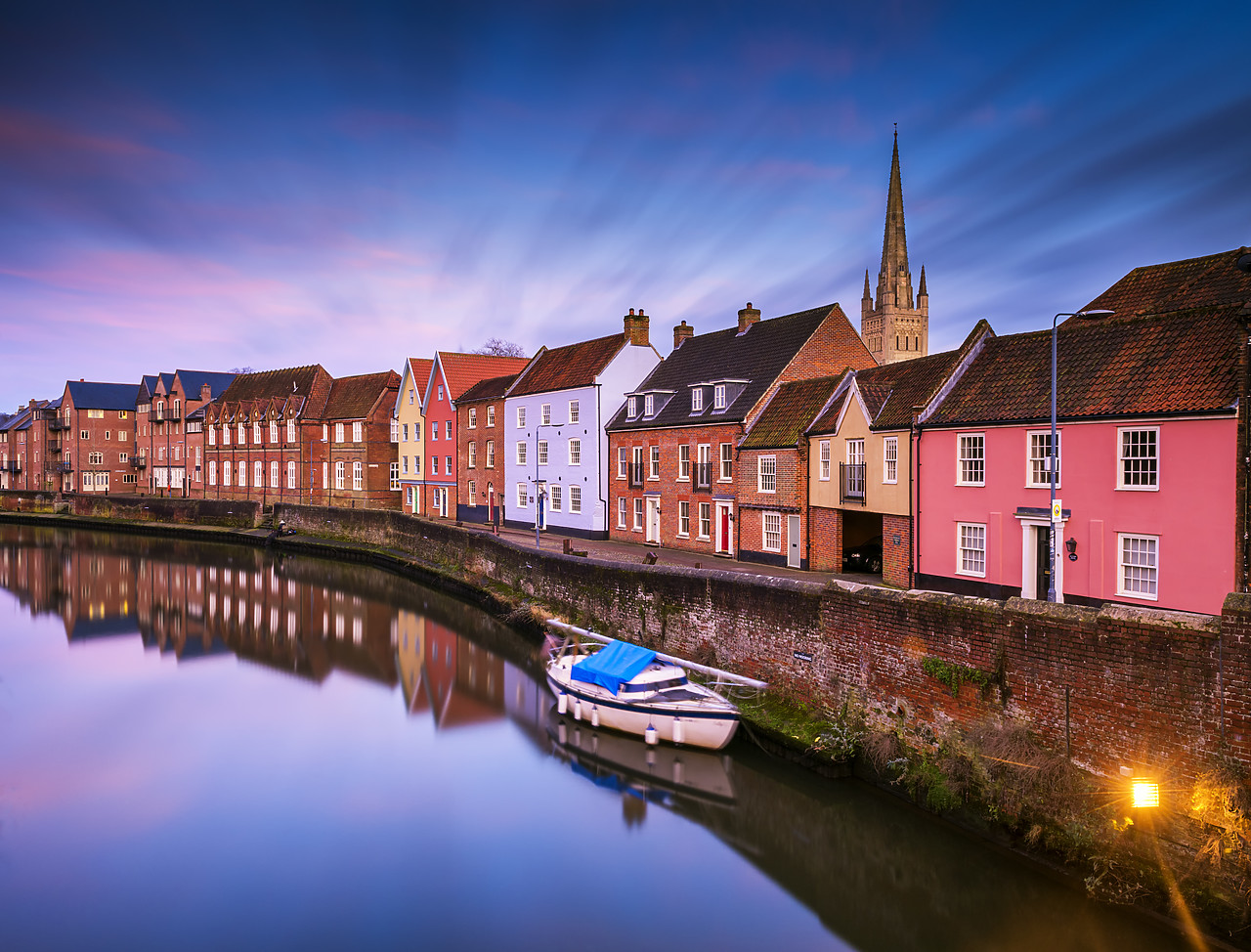 #180018-1 - Fishergate at Twilight, Norwich, Norfolk, England