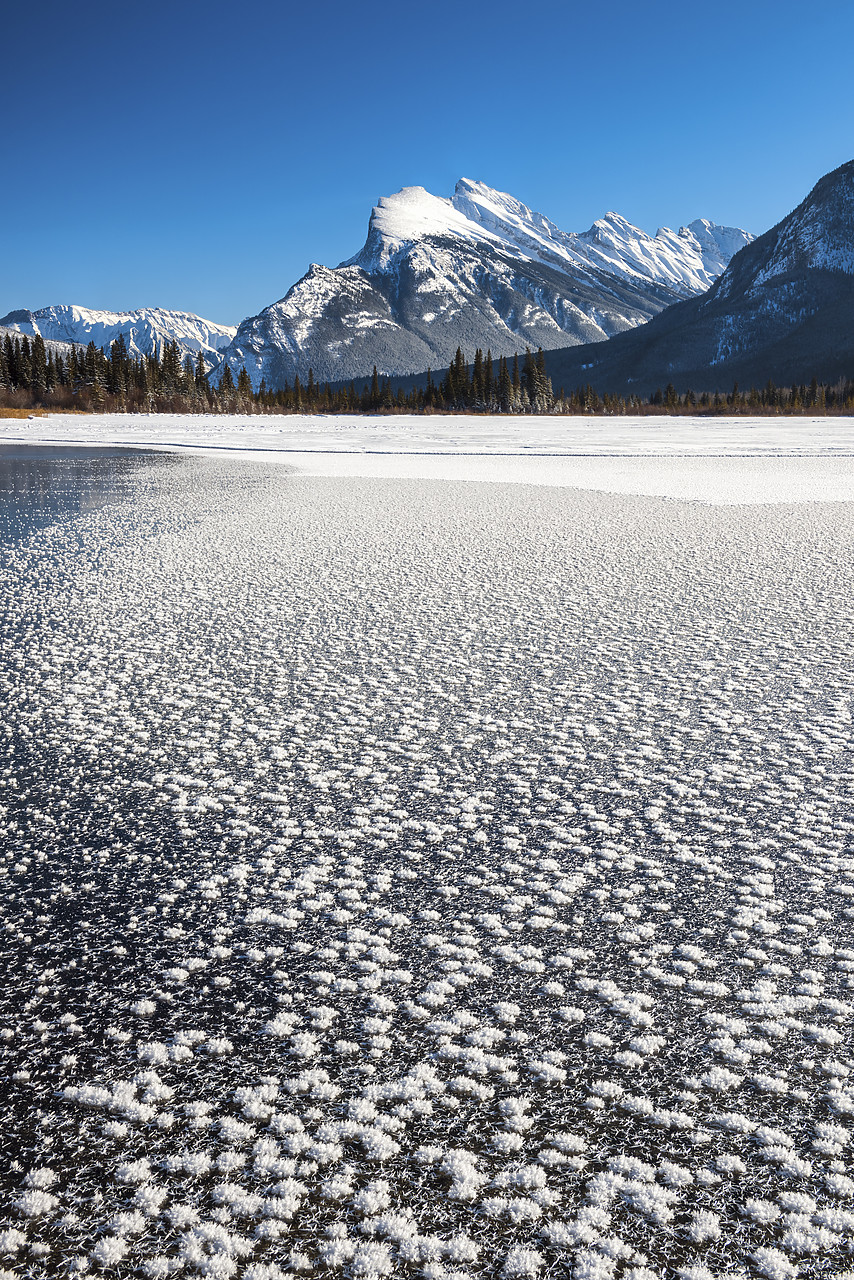 #180025-1 - Frost Crystals on Vermillion Lakes, Banff National Park, Aberta, Canada