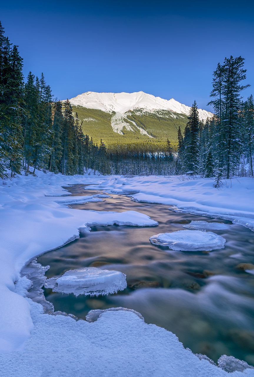 #180055-2 - Ice Formations on Sunwapta River, Jasper National Park, Aberta, Canada