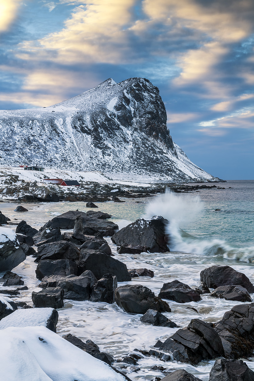 #180103-1 - Coastline at Myrland, Lofoten Islands, Norway