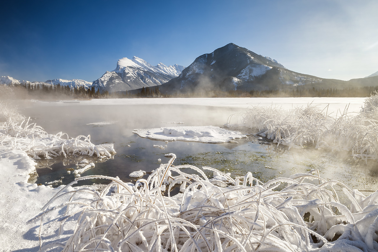 #180139-1 - Hoar Frost along Vermillion Lakes, Banff National Park, Aberta, Canada