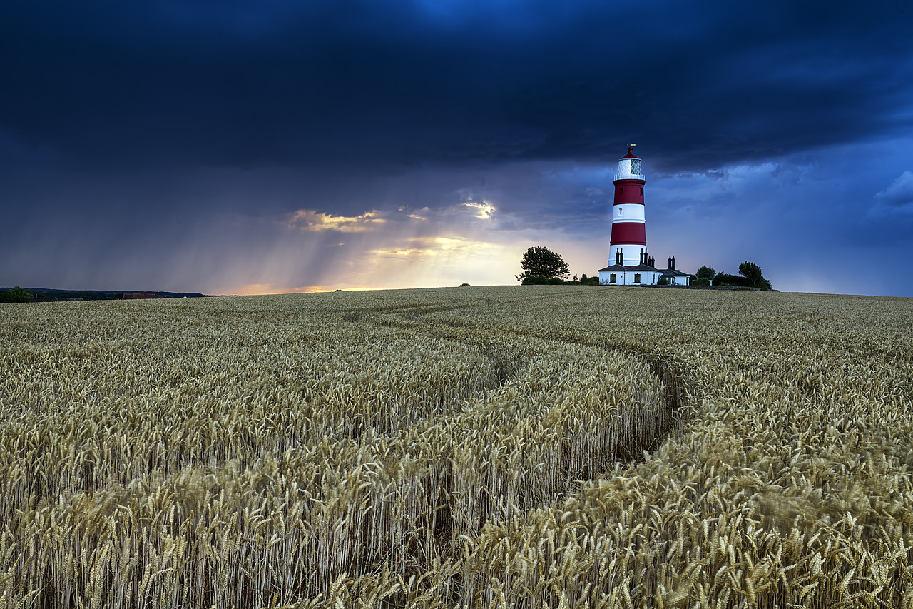#180367-1 - Storm over Happisburgh Lighthouse, Norfolk, England