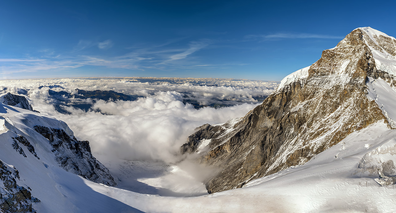 #180398-1 - View of Monch above the Clouds, Bernese Oberland, Switzerland