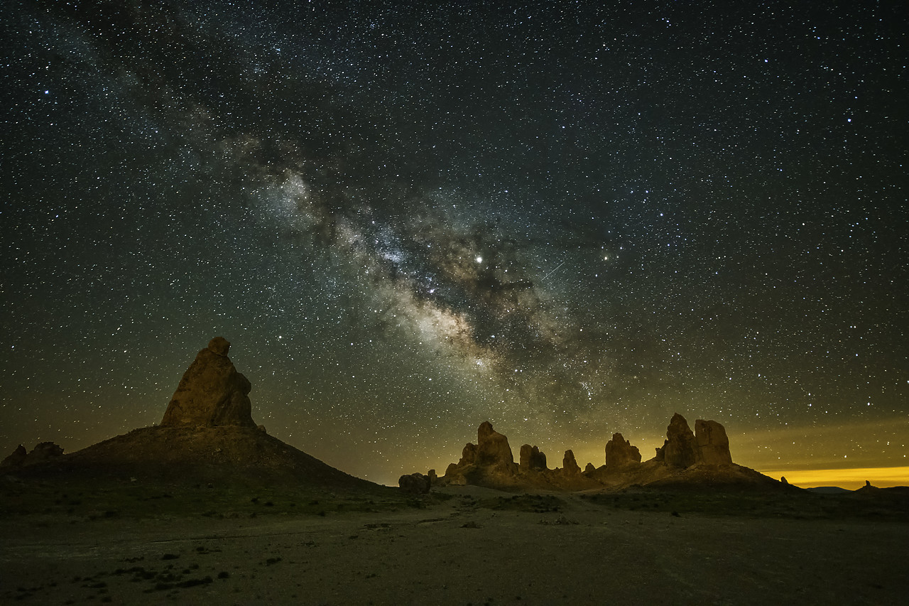 #190092-1 - Milky Way over Trona Pinnacles, Trona, California, USA