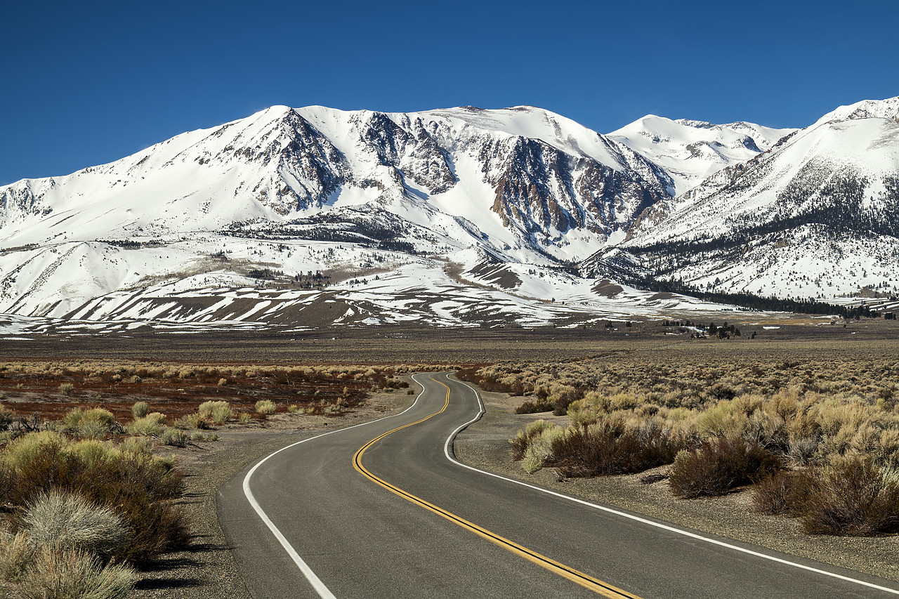 #190113-1 - Road Through Sierra Nevadas, California, USA