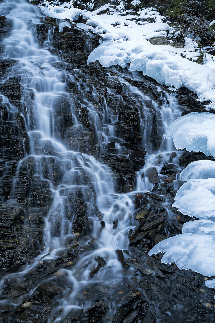 #190174-1 - Fan Falls in Winter, Jasper National Park, Alberta, Canada