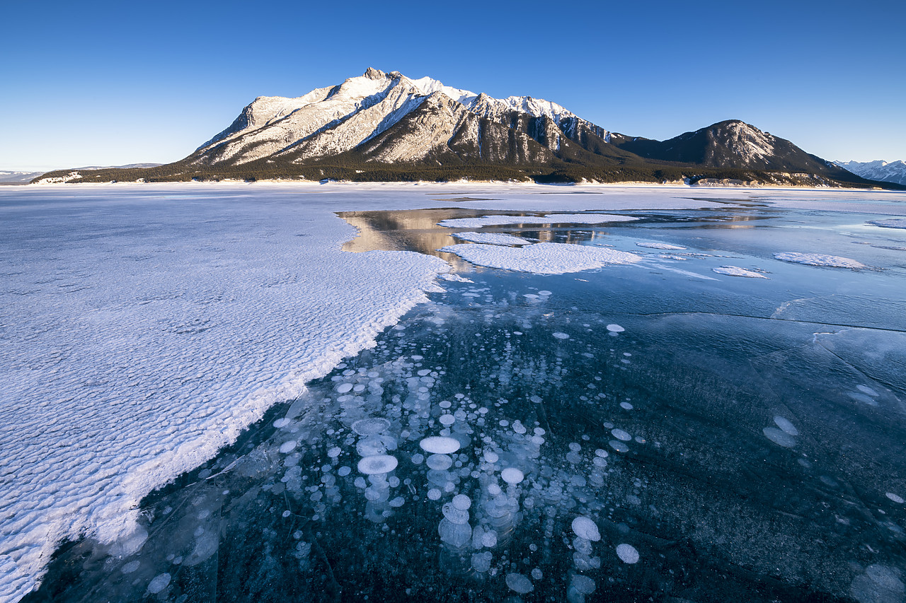 #190194-1 - Frozen Bubbles on Abraham Lake, Alberta, Canada