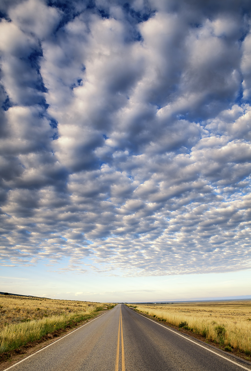 #190242-2 - Cloudscape over Road, near Alamosa, Colorado, USA