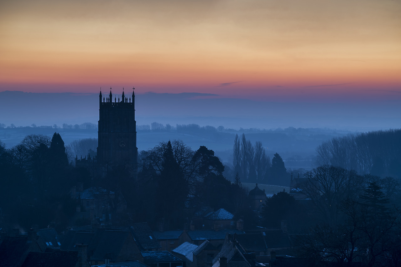 #190287-1 - Winter Sunrise over Chipping Campden, Cotswolds, Gloucestershire, England