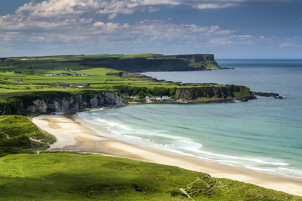 #190333-1 - View over White Park Bay, Portbradden, Co. Antrim, Northern Ireland