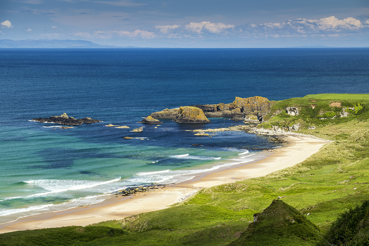 #190334-1 - View over White Park Bay, Co. Antrim, Northern Ireland