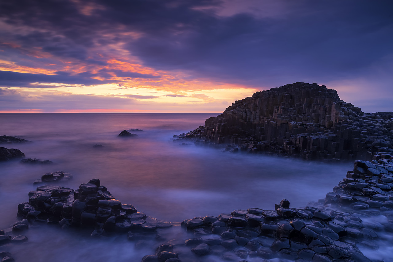 #190344-1 - Giant's Causeway at Sunset, Co. Antrim, Northern Ireland