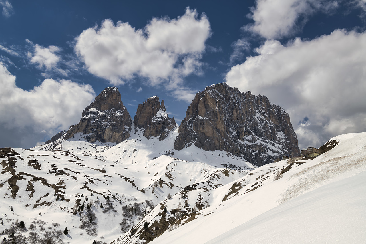 #190355-2 - Sassolungo Langkofel Group, Sella Pass, Dolomites, Trentino, Italy