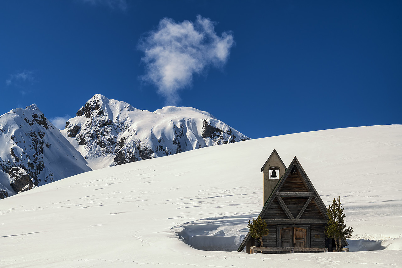 #190378-1 - Alpine Chapel, Passo Giau, Dolomites, Belluno, Italy