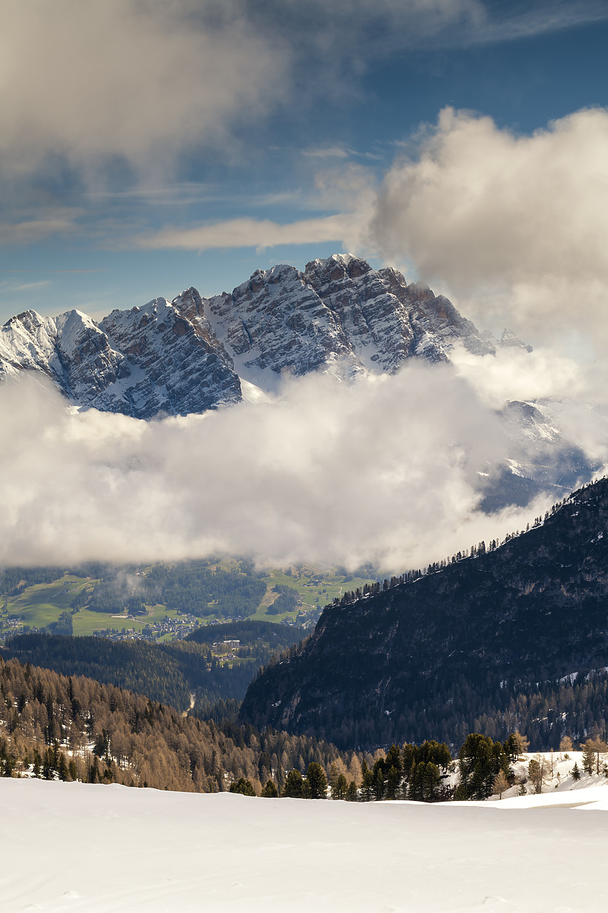 #190388-1 - Low Clouds Around Sorapiss, Passo Giau, Dolomites, Belluno, Italy