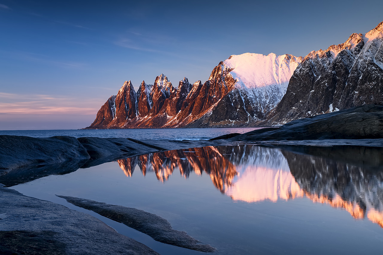 #190462-1 - The Devil's Jaw Reflecting in Tide-pool, Senja, Norway