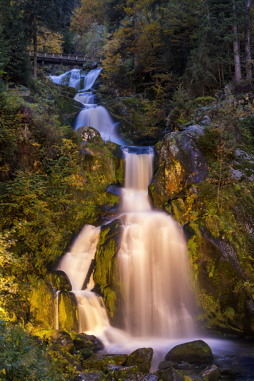 #190530-1 - Triberg Waterfall at Night, Baden-Wurttemberg, Germany