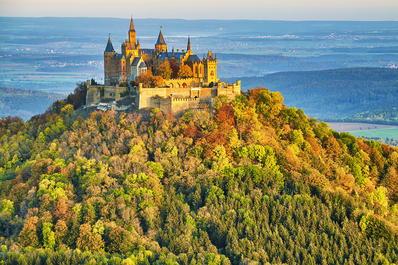 #190532-1 - Hohenzollern Castle in Autumn, Baden-Wurttemberg, Germany