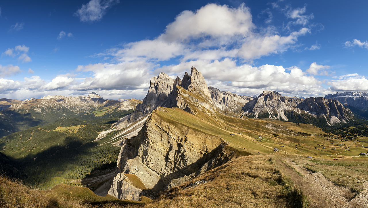 #190536-1 - Mt. Seceda, Trentino Alto Adidge, South Tyrol, Dolomites, Italy