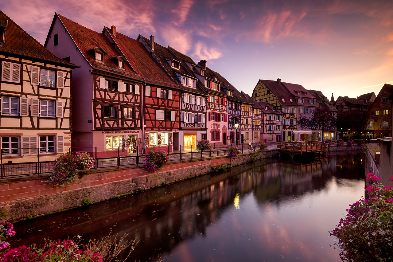 #190568-1 - Old Town of Colmar at Sunset, Alsace, France
