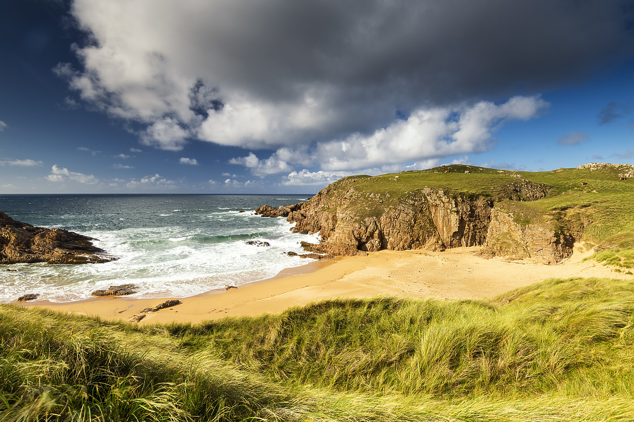 #190596-1 - View over Murder Hole Beach, Rosguil, Boyeeghter Bay, Co. Donegal, Ireland