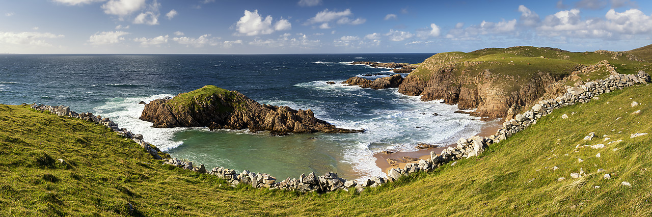 #190597-1 - View over Murder Hole Beach, Rosguil, Boyeeghter Bay, Co. Donegal, Ireland