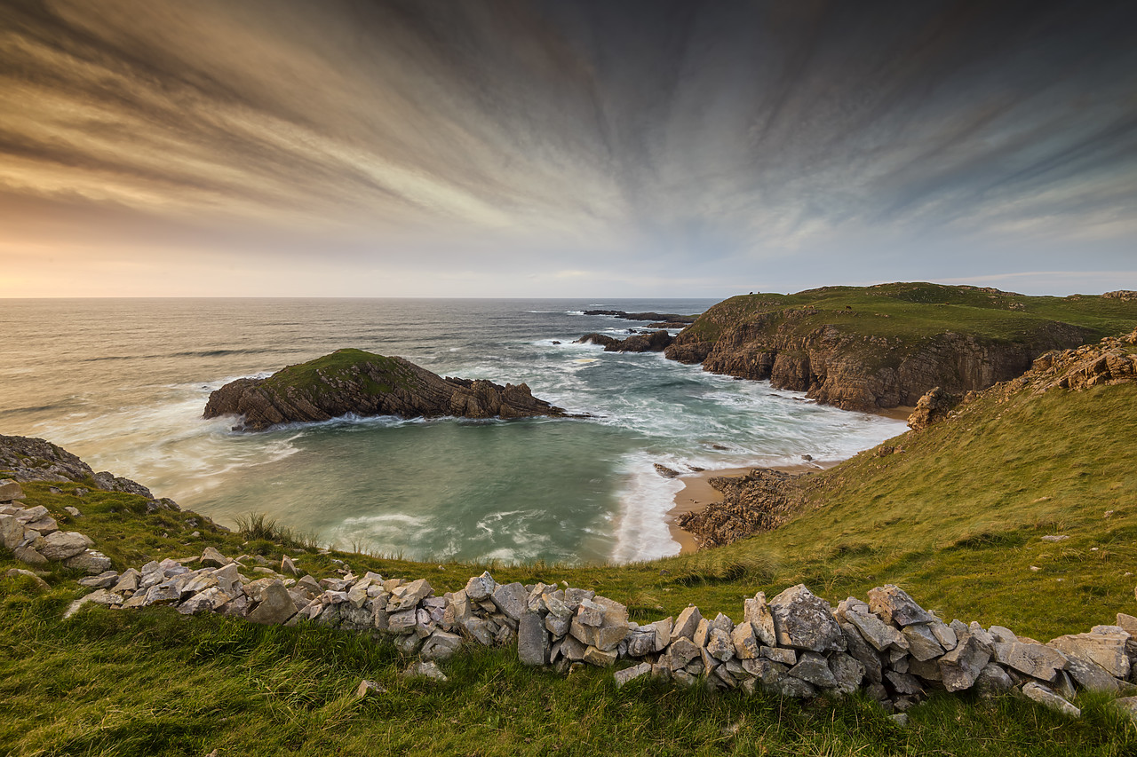 #190599-1 - View over Murder Hole Beach, Rosguil, Boyeeghter Bay, Co. Donegal, Ireland