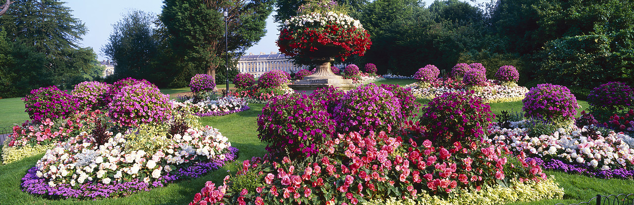 #200082-4 - Royal Crescent Flower Garden, Bath, Avon, England