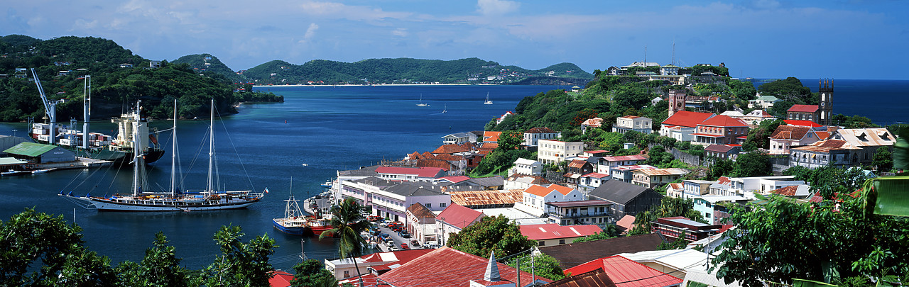 #200101-4 - View over St. George, Grenada, West Indies