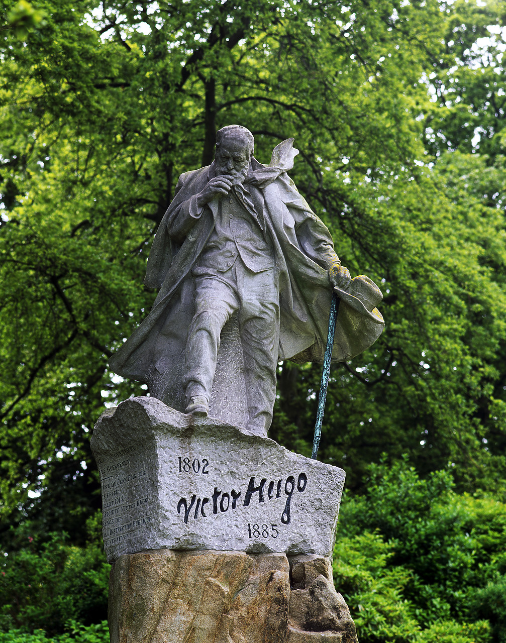 #200199-1 - Victor Hugo Statue, St. Peter Port, Guernsey, Channel Islands