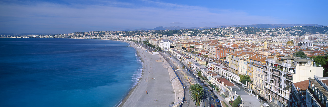 #200314-3 - View over Nice, Cote d' Azur, France