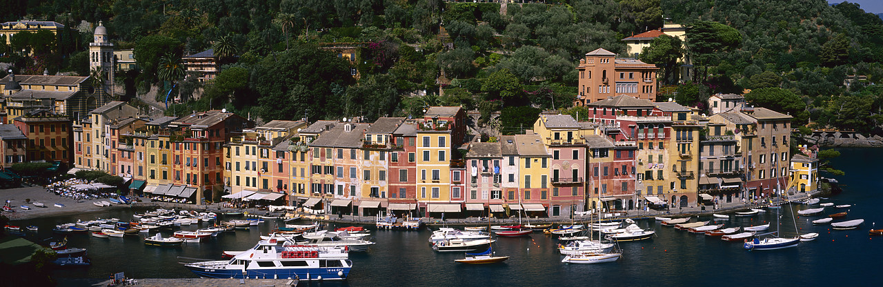 #200338-1 - View over Portofino, Liguria, Italy