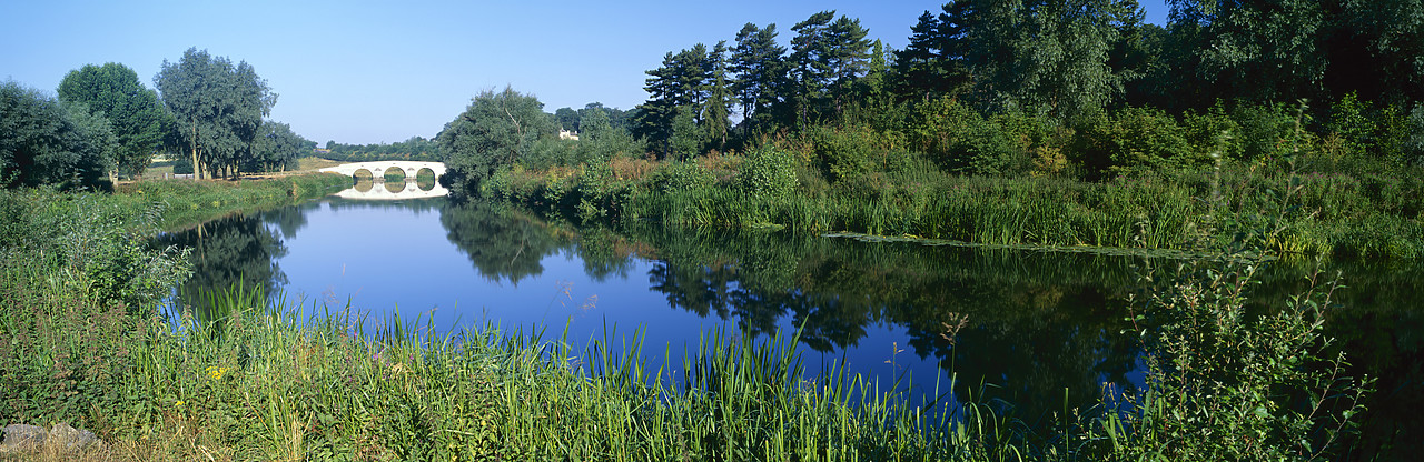 #200556-3 - River Nene Reflections, near Castor, Cambridgeshire, England